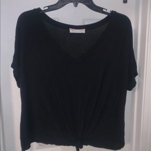 Boutique tie front tee